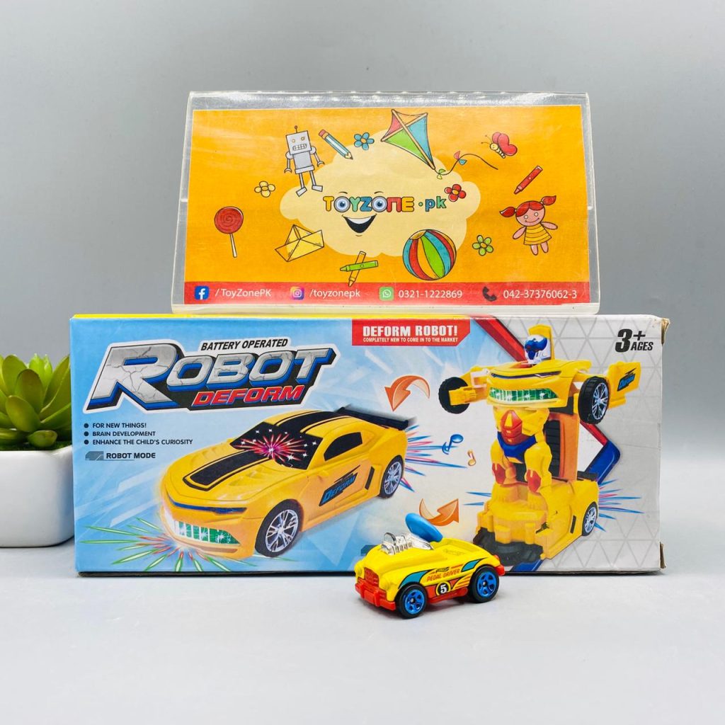 Battery Operated Robot Deformation Car – Toyzone – Wholesale